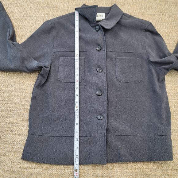 Vintage Jumper Dress with Blazer Jacket Size Medium Gray Minimalist Modest - Picture 10 of 11